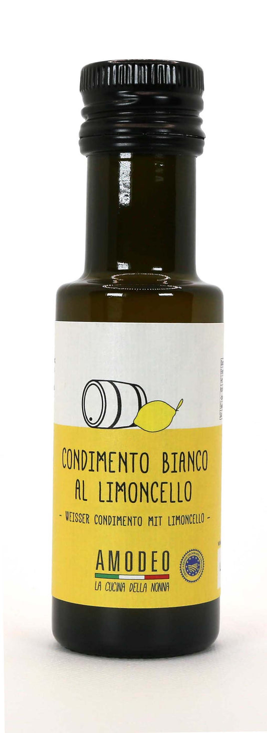 CONDIMENTO BIANCO AL LIMONCELLO 100 ml - Essigwürze Weißer Balsamico mit Limoncello
